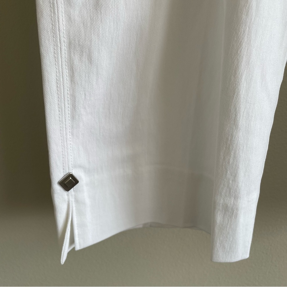 Elliott Lauren Women's Pull On Ankle Pant White Size 16 - Picture 7 of 15